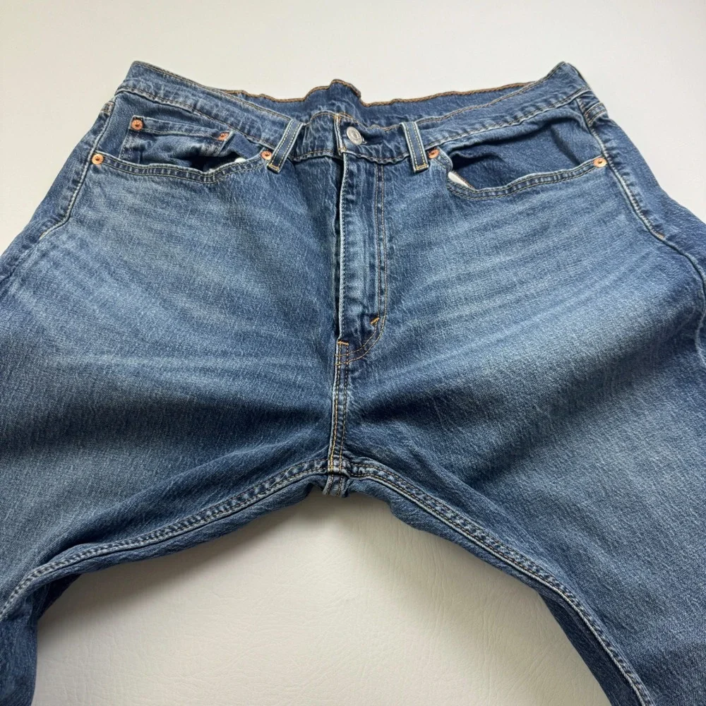 Levis 505 Regular Fit Straight Leg Mens Jeans 36x32 Medium Wash Blue 00505-2309